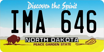 ND license plate IMA646