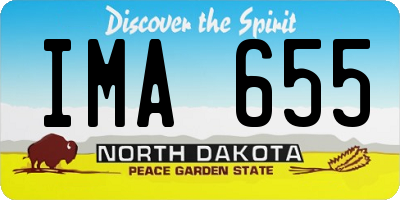 ND license plate IMA655
