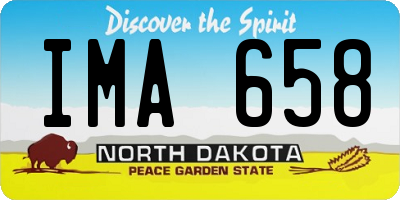 ND license plate IMA658