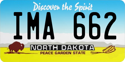 ND license plate IMA662