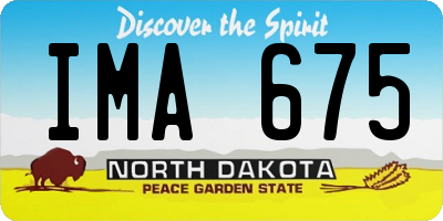 ND license plate IMA675