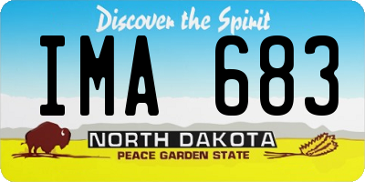 ND license plate IMA683