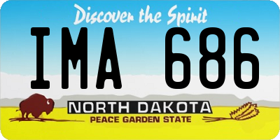 ND license plate IMA686
