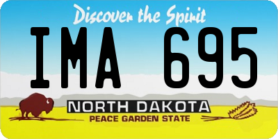 ND license plate IMA695