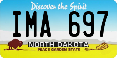 ND license plate IMA697