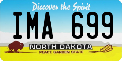 ND license plate IMA699