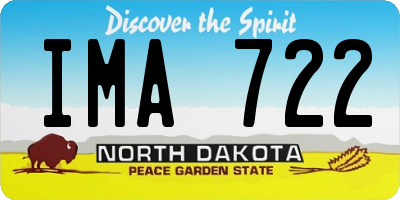 ND license plate IMA722