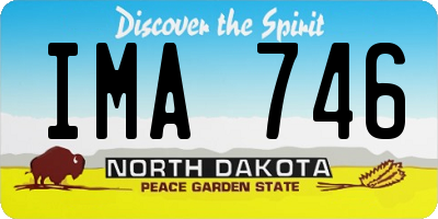 ND license plate IMA746
