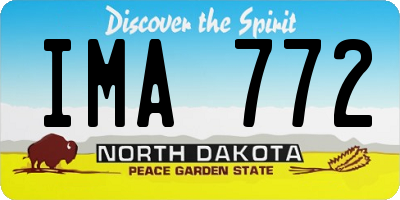ND license plate IMA772