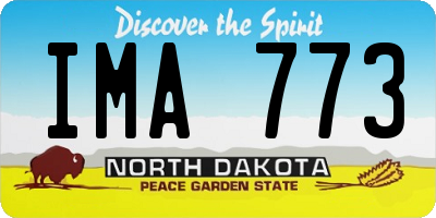 ND license plate IMA773