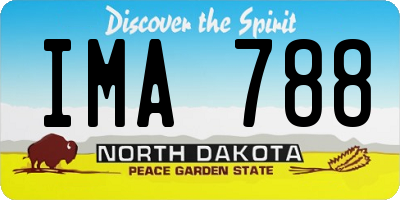 ND license plate IMA788