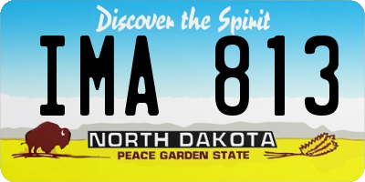ND license plate IMA813