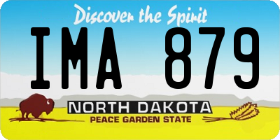 ND license plate IMA879