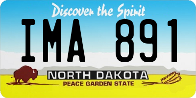 ND license plate IMA891