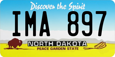 ND license plate IMA897
