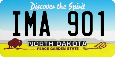 ND license plate IMA901