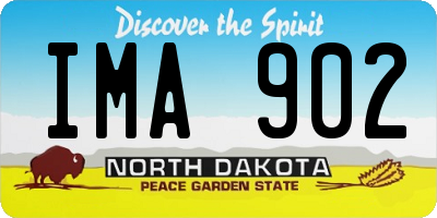 ND license plate IMA902