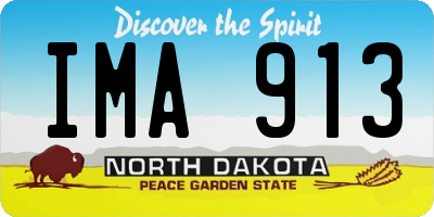 ND license plate IMA913