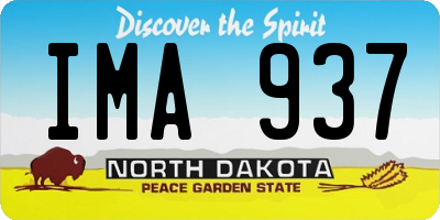 ND license plate IMA937