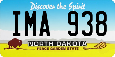 ND license plate IMA938