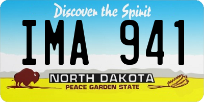 ND license plate IMA941