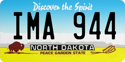 ND license plate IMA944
