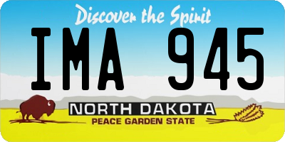ND license plate IMA945