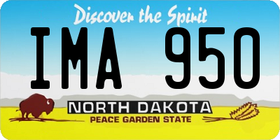 ND license plate IMA950