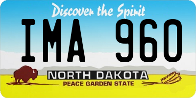 ND license plate IMA960