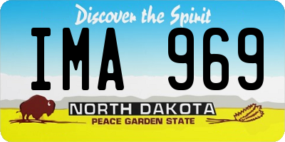 ND license plate IMA969