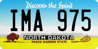 ND license plate IMA975