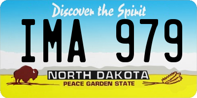 ND license plate IMA979