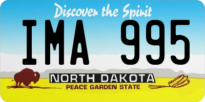 ND license plate IMA995