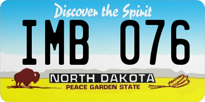 ND license plate IMB076