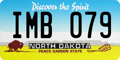 ND license plate IMB079