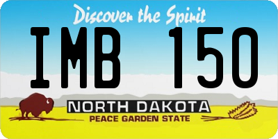ND license plate IMB150