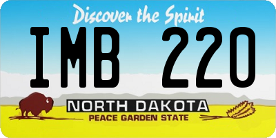 ND license plate IMB220