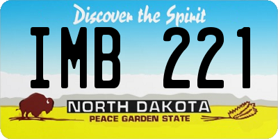 ND license plate IMB221