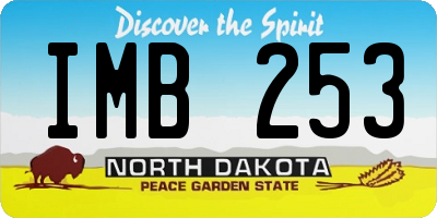 ND license plate IMB253