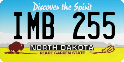 ND license plate IMB255