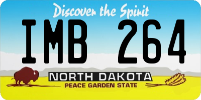 ND license plate IMB264