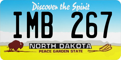 ND license plate IMB267