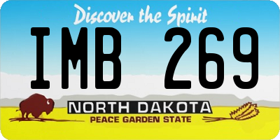 ND license plate IMB269