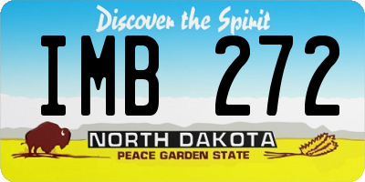 ND license plate IMB272