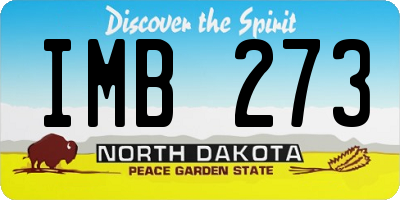 ND license plate IMB273