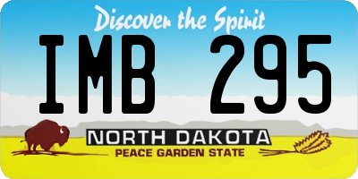 ND license plate IMB295