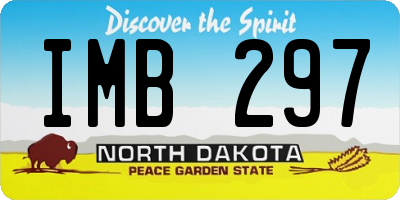 ND license plate IMB297