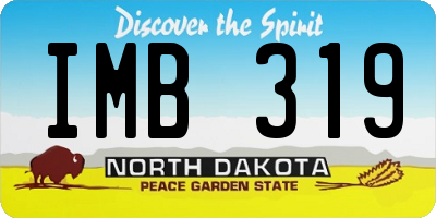 ND license plate IMB319