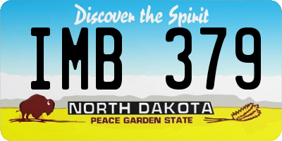ND license plate IMB379