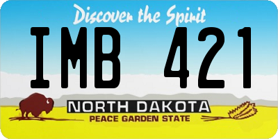 ND license plate IMB421